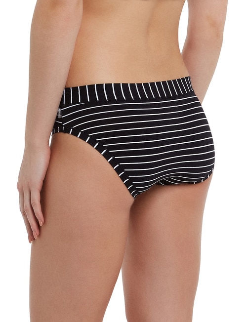 Jockey Woman Cotton Boyleg Brief, 2-Pack, Black Stripe product photo View 02 L