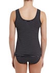 Jockey Woman Cotton Singlet, Black Stripe product photo View 02 S
