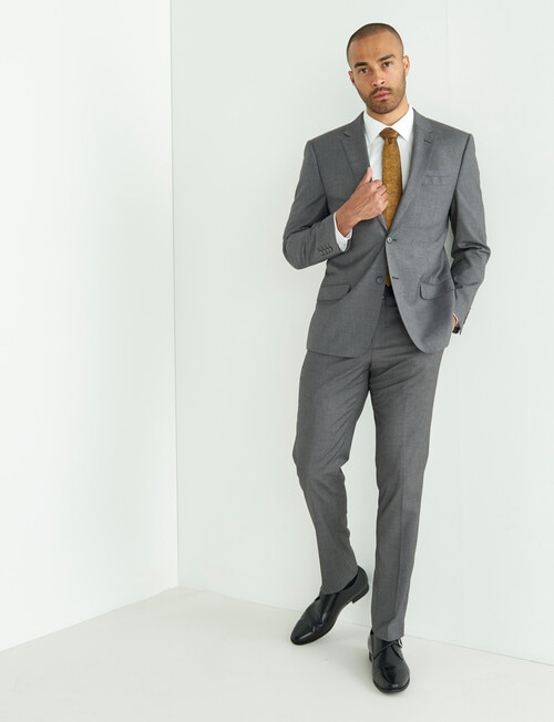 Laidlaw + Leeds Tailored Textured Jacket, Grey product photo View 03 L