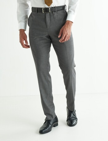 Laidlaw + Leeds Tailored Textured Pants, Grey product photo