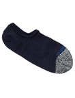 NZ Sock Co. Merino Sneaker Liner Sock, Navy, 4-9 product photo View 02 S