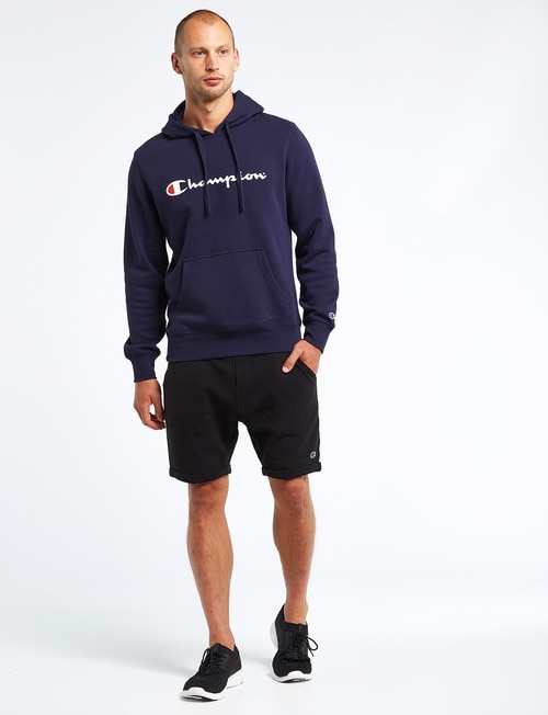 Champion Script Hoodie, Navy product photo View 03 L