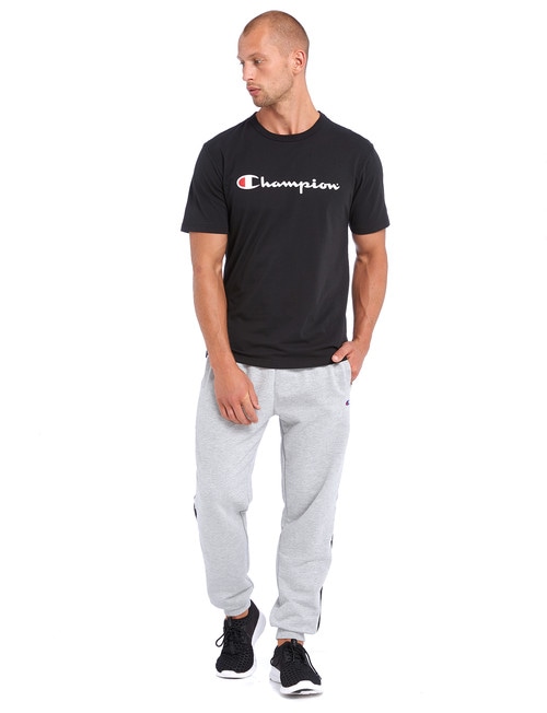 Champion Script Short-Sleeve Tee, Black product photo View 03 L