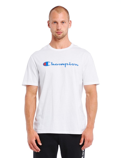 Champion Script Short-Sleeve Tee, White product photo