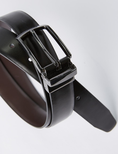 Chisel Reversible Leather Belt, Black/Brown product photo View 02 L