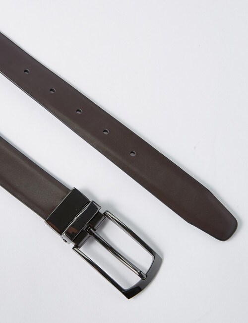 Chisel Reversible Leather Belt, Black/Brown product photo View 06 L