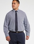 Chisel King Long-Sleeve Mini Check Shirt, Navy product photo