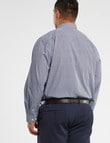 Chisel King Long-Sleeve Mini Check Shirt, Navy product photo View 02 S