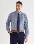 Chisel King Long-Sleeve Mini Check Shirt, Navy product photo