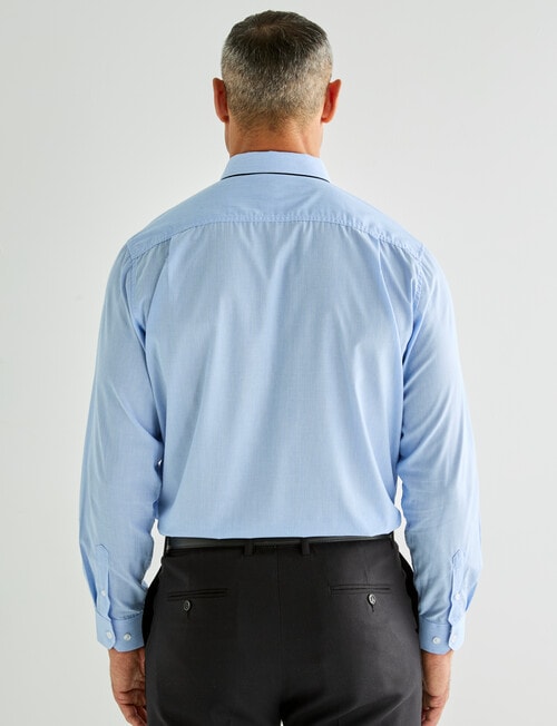 Chisel Fine Stripes Long Sleeve Shirt, Blue product photo View 02 L