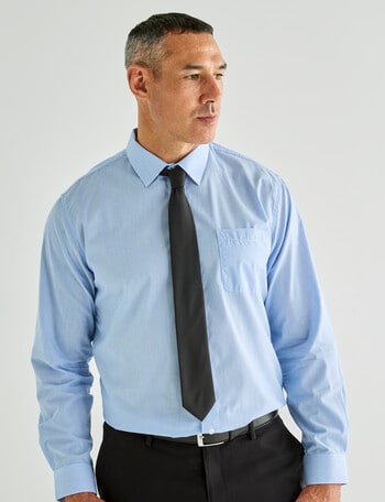 Chisel Fine Stripes Long Sleeve Shirt, Blue product photo