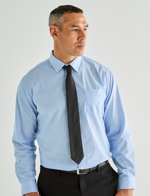 Chisel Fine Stripes Long Sleeve Shirt, Blue product photo