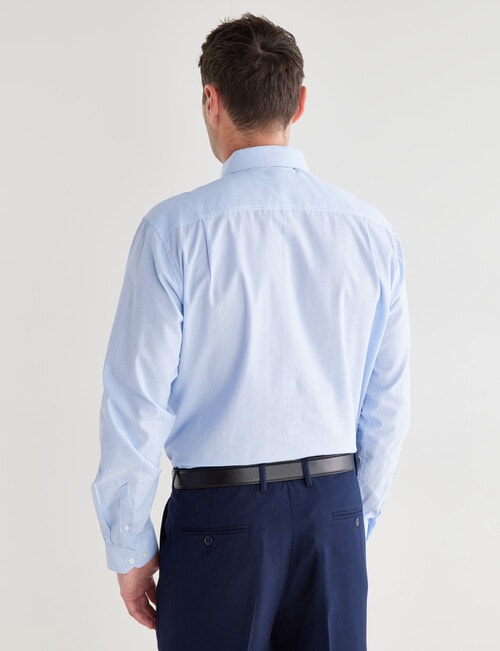 Chisel King Long-Sleeve Fine Stripes Shirt, Blue product photo View 02 L