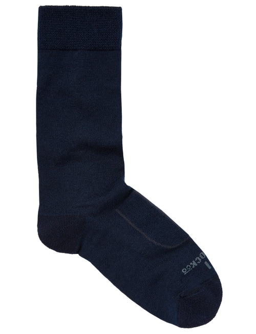 NZ Sock Co. NuYarn Health Sock, Navy, 4-9 product photo View 02 L