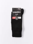 NZ Sock Co. NuYarn Health Sock, Black product photo
