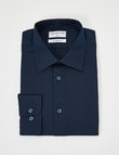 Laidlaw + Leeds Long-Sleeve Jacquard Shirt, Navy product photo