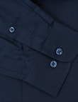 Laidlaw + Leeds Long-Sleeve Jacquard Shirt, Navy product photo View 04 S