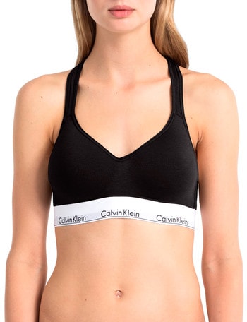 Calvin Klein Modern Cotton Lightly Lined Bralette, Black product photo