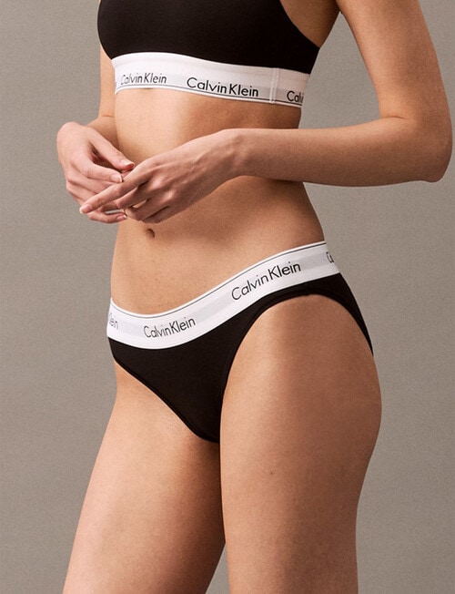 Calvin Klein Modern Cotton Bikini Brief, Black product photo View 03 L