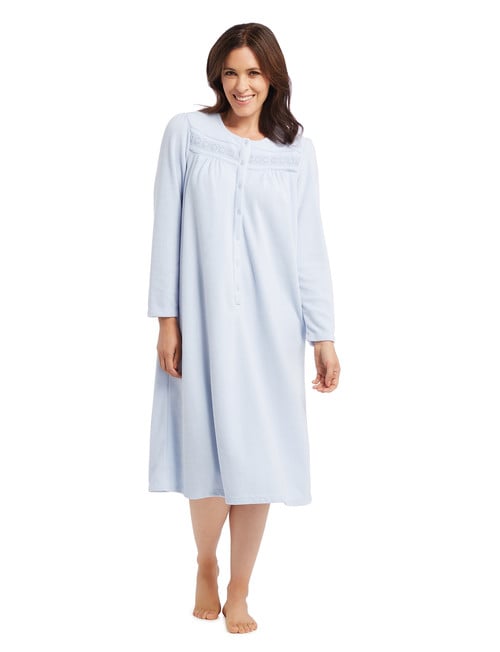 Ruby & Bloom Microfleece Robe, Pale Blue product photo