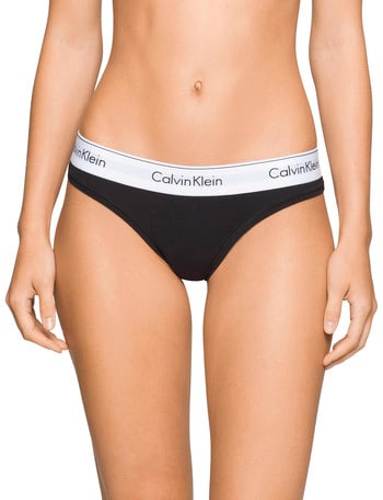 Calvin Klein Modern Cotton Thong, Black product photo