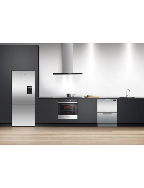 Fisher & Paykel 413L ActiveSmart Fridge Freezer with Water Dispenser, RF442BRPUX6 product photo View 03 L