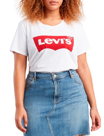 Levis Plus Crew Neck Short-Sleeve T-Shirt, White product photo