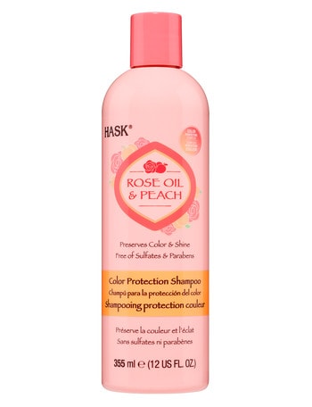 Hask Rose Oil with Peach Color Protection Shampoo 355ml product photo