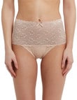 Lyric Cotton & Lace Top Full Brief, Nude product photo
