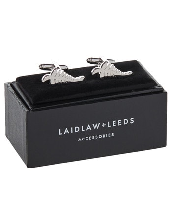 Laidlaw + Leeds Cufflink, Silver Fern product photo