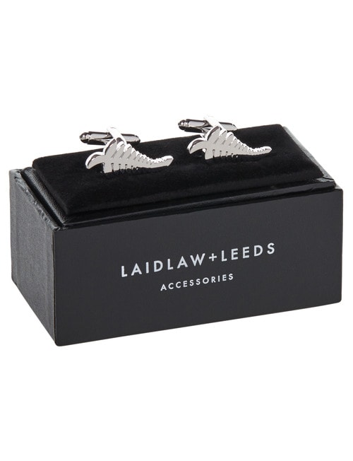 Laidlaw + Leeds Cufflink, Silver Fern product photo