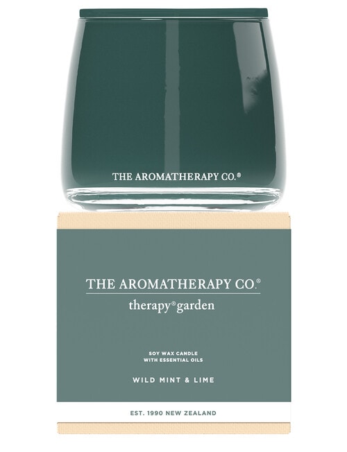 The Aromatherapy Co. Therapy Garden Candle, Wild Mint & Lime product photo View 02 L