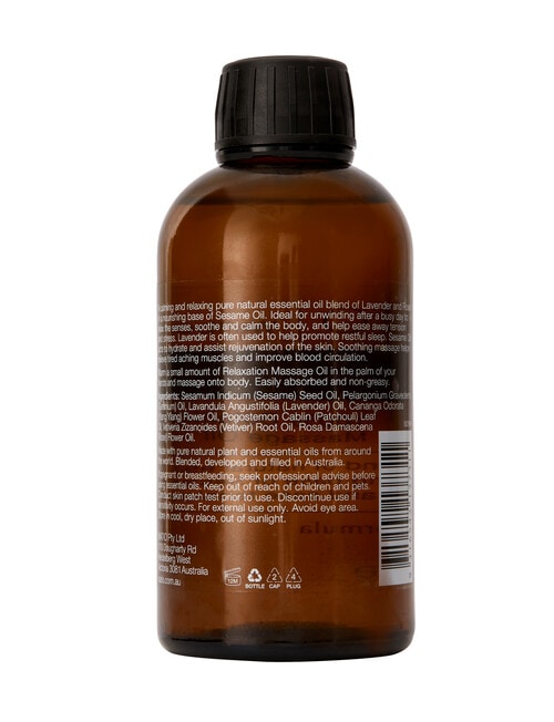 Natio Massage Oil, Relaxation 200ml product photo View 02 L
