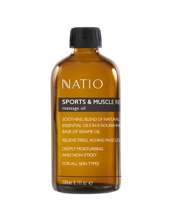 Natio Massage Oil, Sports & Muscle Recovery 200ml product photo
