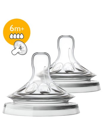 Avent Natural 2.0 Teat, Fast, 6m+, 2-Pack product photo