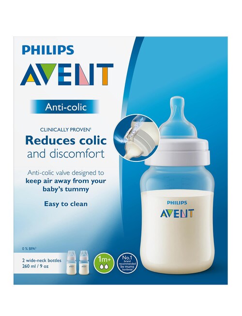 Avent Anti-Colic Bottle, 260ml, 2-Pack product photo View 02 L
