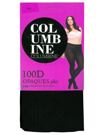 Columbine Plus Opaque Tight, 100D, Black product photo