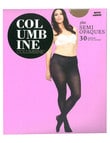 Columbine Plus Semi Opaque Tight, 30D, Mocha product photo