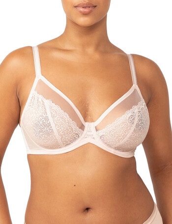 Triumph Sheer Minimiser Underwire Bra, Nude Pink, D-F product photo