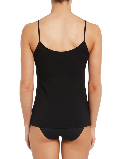 Lyric Cotton 2-Way Cami Top, Black product photo View 02 L
