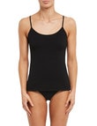 Lyric Cotton 2-Way Cami Top, Black product photo View 03 S