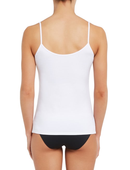 Lyric Cotton 2-Way Cami Top, White product photo View 02 L