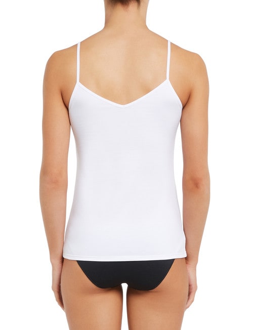 Lyric Cotton 2-Way Cami Top, White product photo View 04 L