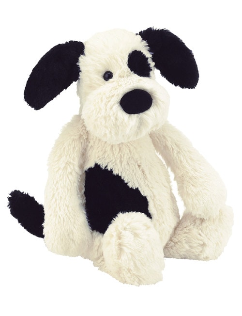 Jellycat Bashful Black and Cream Puppy, Medium product photo