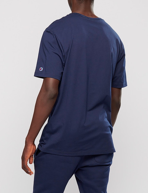 Champion Short-Sleeve Script Tee, Dark Blue product photo View 03 L