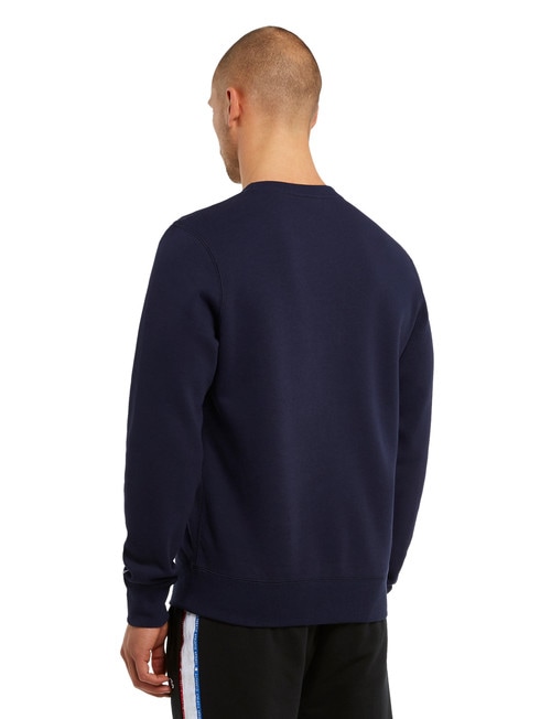 Champion Script Crew Neck Sweatshirt, Navy product photo View 02 L