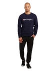 Champion Script Crew Neck Sweatshirt, Navy product photo View 03 S