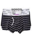 Bonds Guyfront Trunk, 3-Pack, Stripe & Plain, Black product photo View 03 S