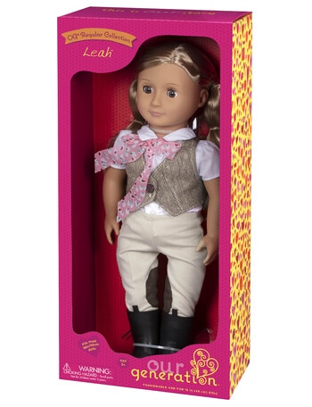 Our Generation Leah Riding Doll with Tweed Vest product photo