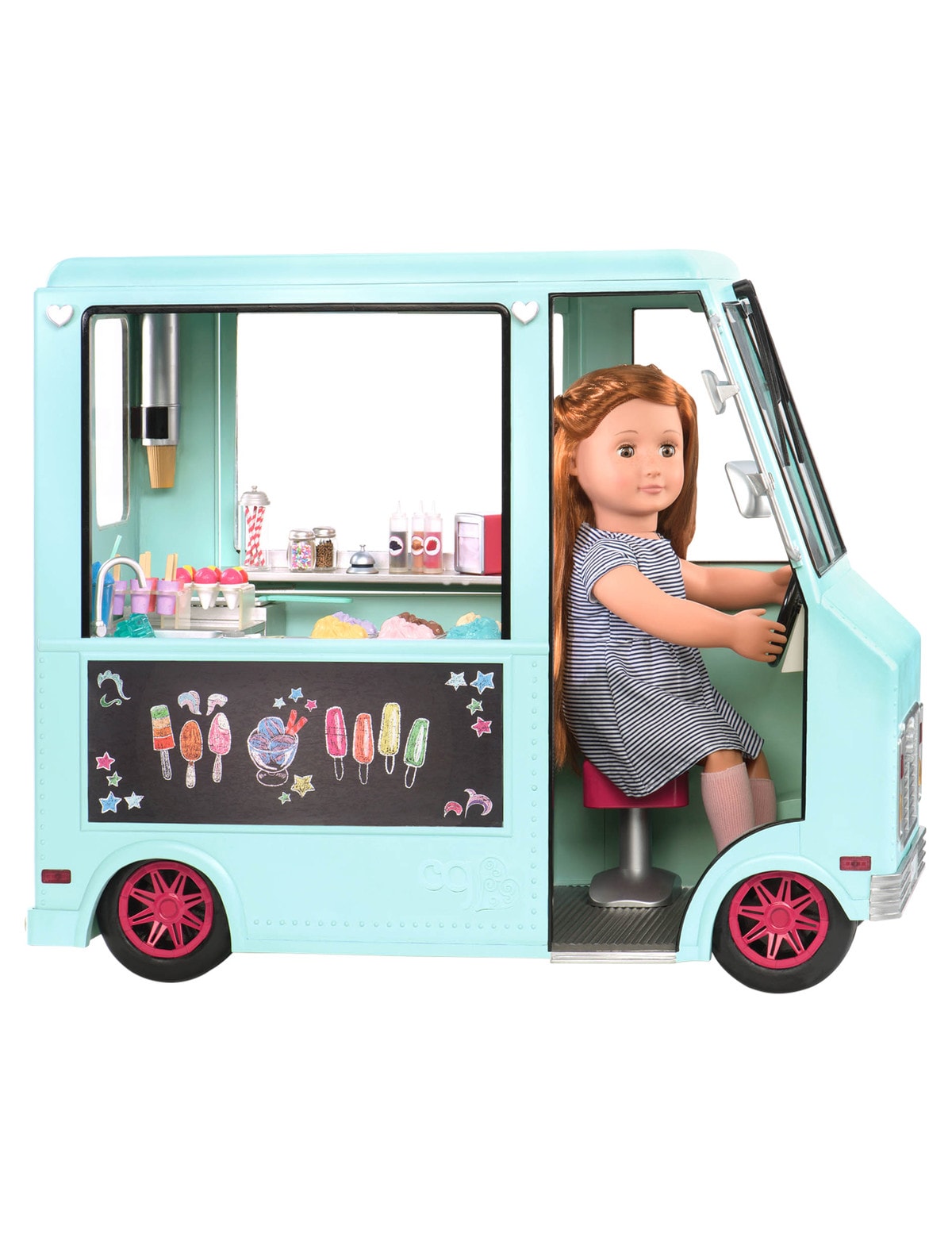 Our Generation Sweet Stop Ice Cream Truck Dolls & Accessories